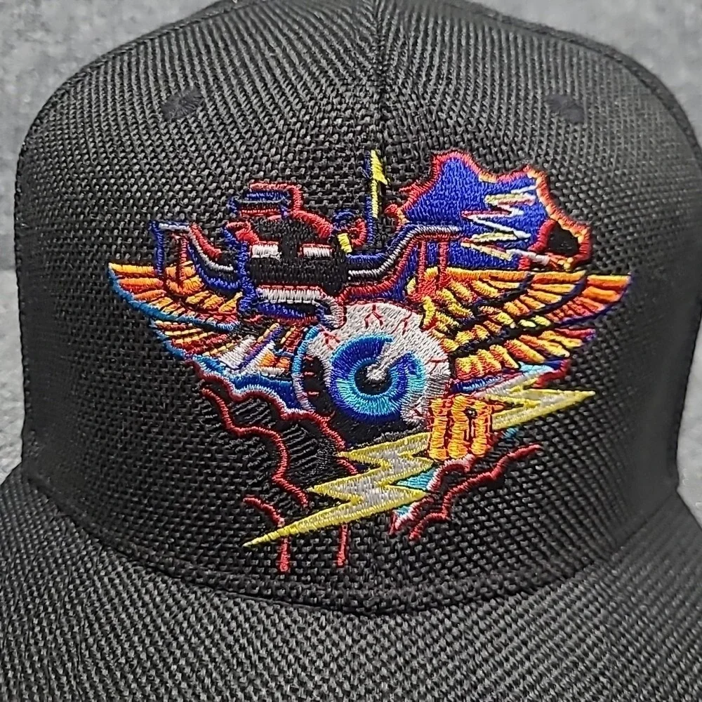 Rick Griffin Hopi Mask Cap Black RARE Grateful Dead 8 1/4" Limited Edition - Picture 11 of 12